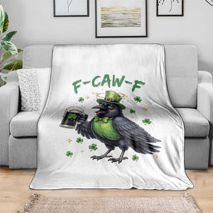 F Caw F Raven Lover Throw Blanket Funny St Patricks Day Gift TS12 Print Your Wear