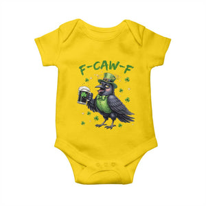 F Caw F Raven Lover Baby Onesie Funny St Patricks Day Gift TS12 Daisy Print Your Wear