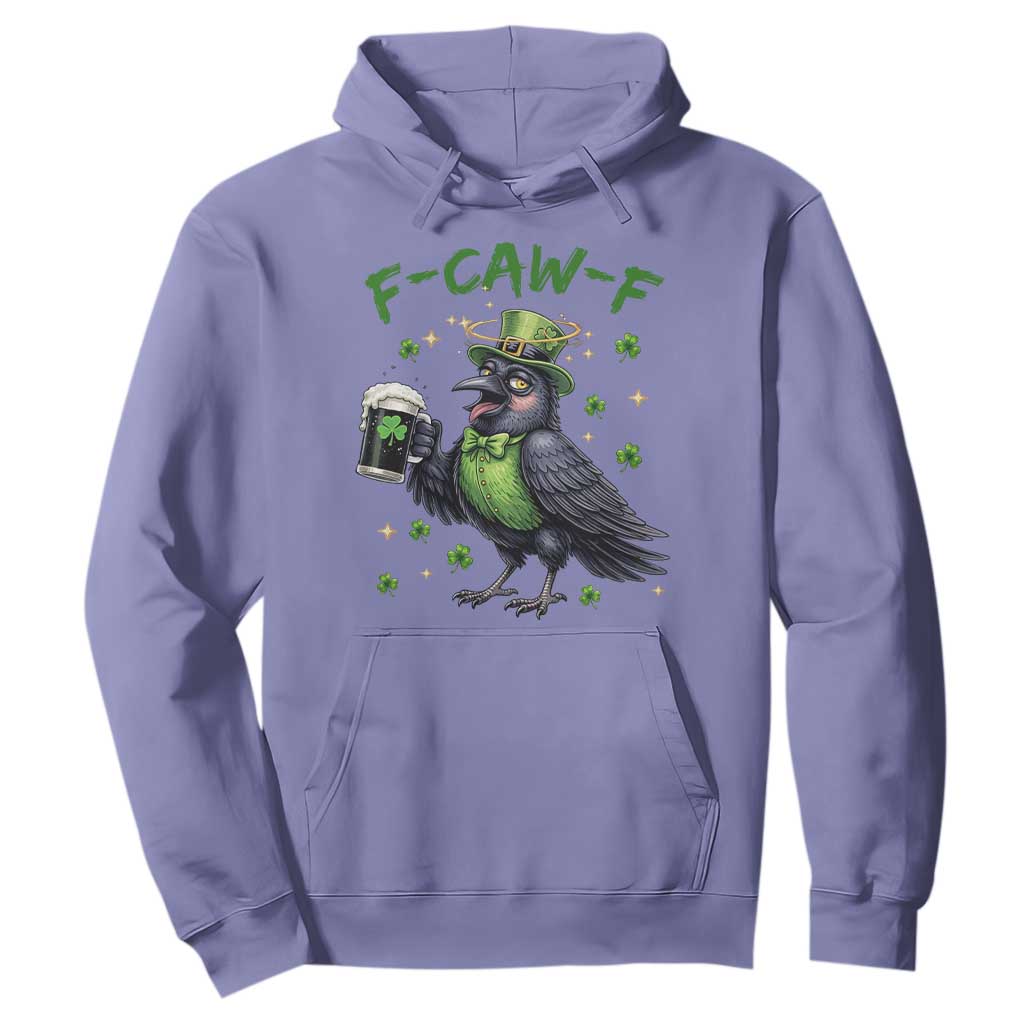F Caw F Raven Lover Hoodie Funny St Patricks Day Gift TS12 Violet Print Your Wear