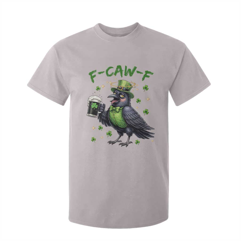 F Caw F Raven Lover T Shirt For Kid Funny St Patricks Day Gift TS12 Ice Gray Print Your Wear