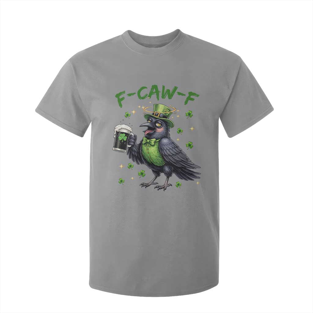 F Caw F Raven Lover T Shirt For Kid Funny St Patricks Day Gift TS12 Sport Gray Print Your Wear