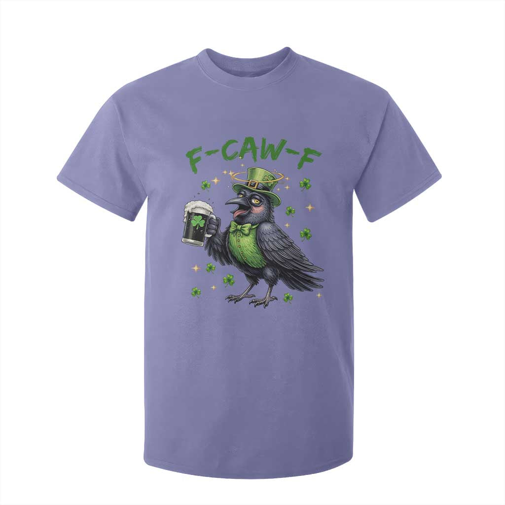 F Caw F Raven Lover T Shirt For Kid Funny St Patricks Day Gift TS12 Violet Print Your Wear