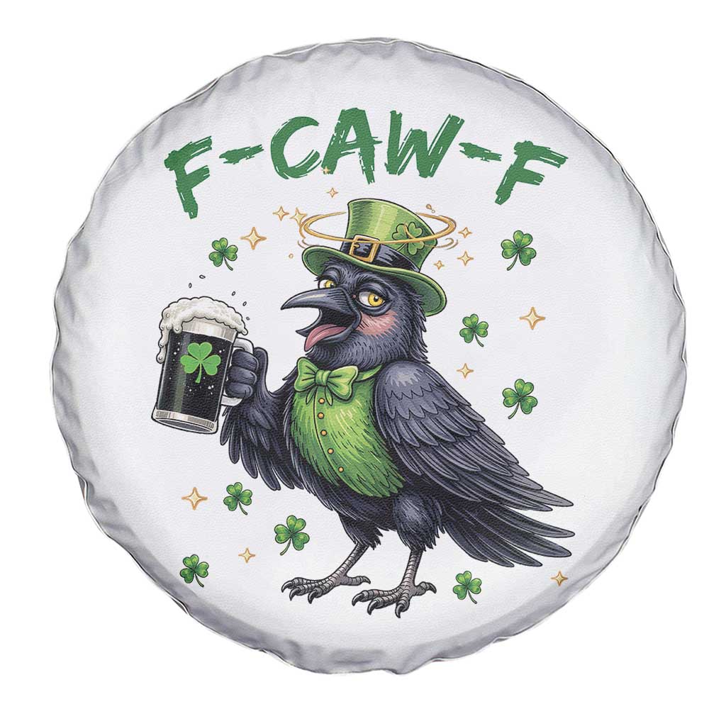 F Caw F Raven Lover Spare Tire Cover Funny St Patricks Day Gift TS12 Print Your Wear