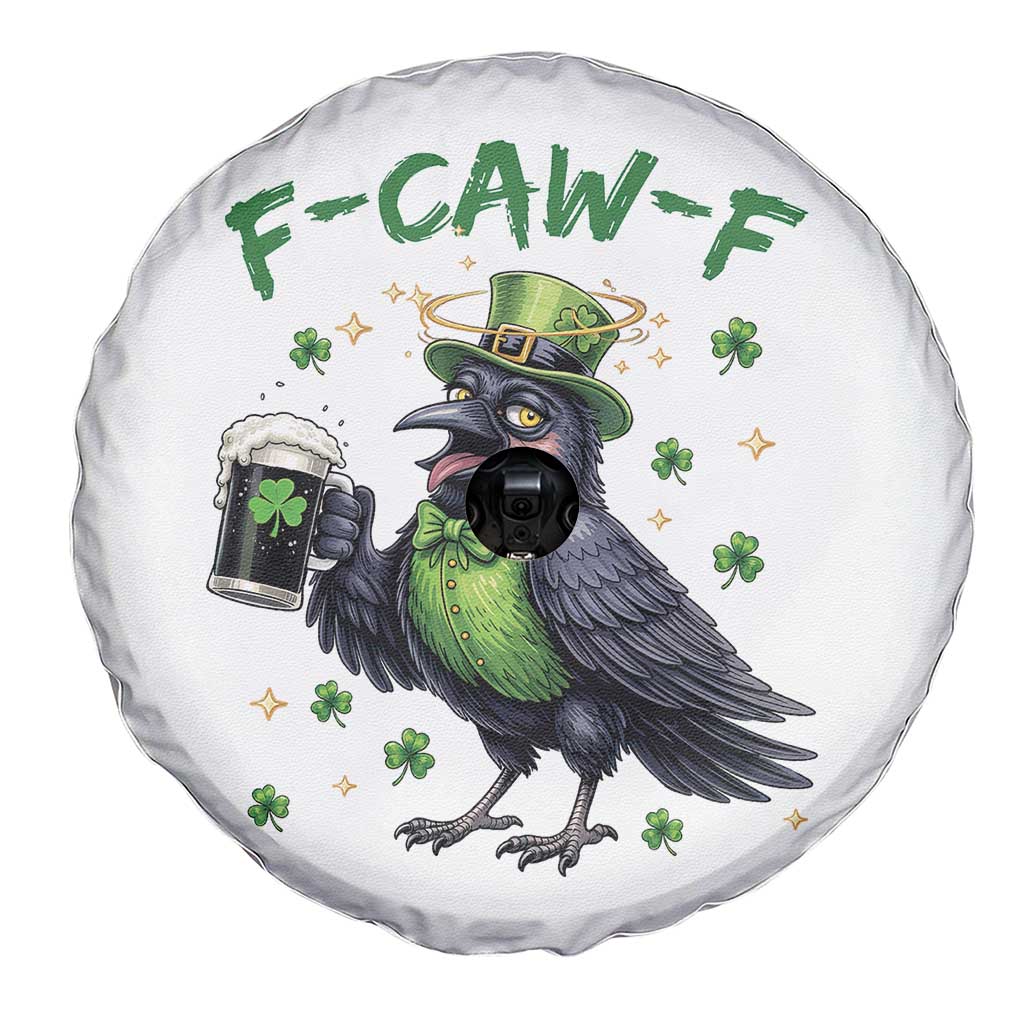 F Caw F Raven Lover Spare Tire Cover Funny St Patricks Day Gift TS12 Print Your Wear