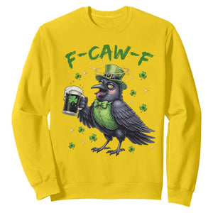 F Caw F Raven Lover Sweatshirt Funny St Patricks Day Gift TS12 Daisy Print Your Wear