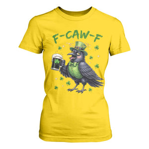 F Caw F Raven Lover T Shirt For Women Funny St Patricks Day Gift TS12 Daisy Print Your Wear