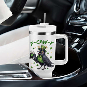 F Caw F Raven Lover Tumbler With Handle Funny St Patricks Day Gift TS12 Print Your Wear
