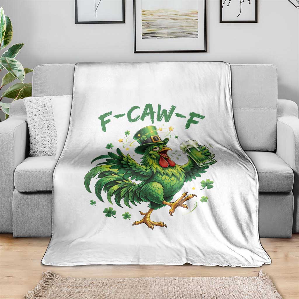 F Caw F Drunk Irish Chicken Throw Blanket Funny St Patricks Day Gift TS12 Print Your Wear