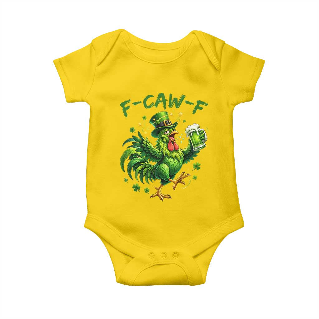 F Caw F Drunk Irish Chicken Baby Onesie Funny St Patricks Day Gift TS12 Daisy Print Your Wear