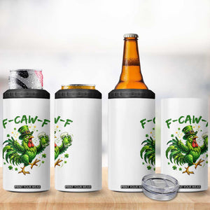 F Caw F Drunk Irish Chicken 4 in 1 Can Cooler Tumbler Funny St Patricks Day Gift TS12 Print Your Wear