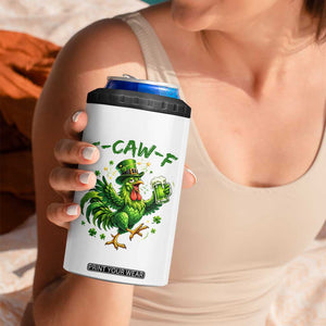 F Caw F Drunk Irish Chicken 4 in 1 Can Cooler Tumbler Funny St Patricks Day Gift TS12 Print Your Wear