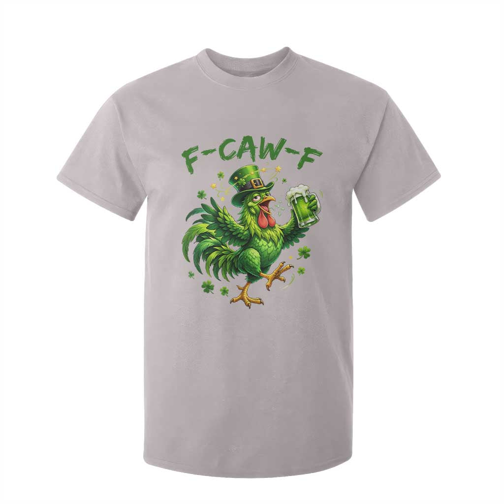 F Caw F Drunk Irish Chicken T Shirt For Kid Funny St Patricks Day Gift TS12 Ice Gray Print Your Wear