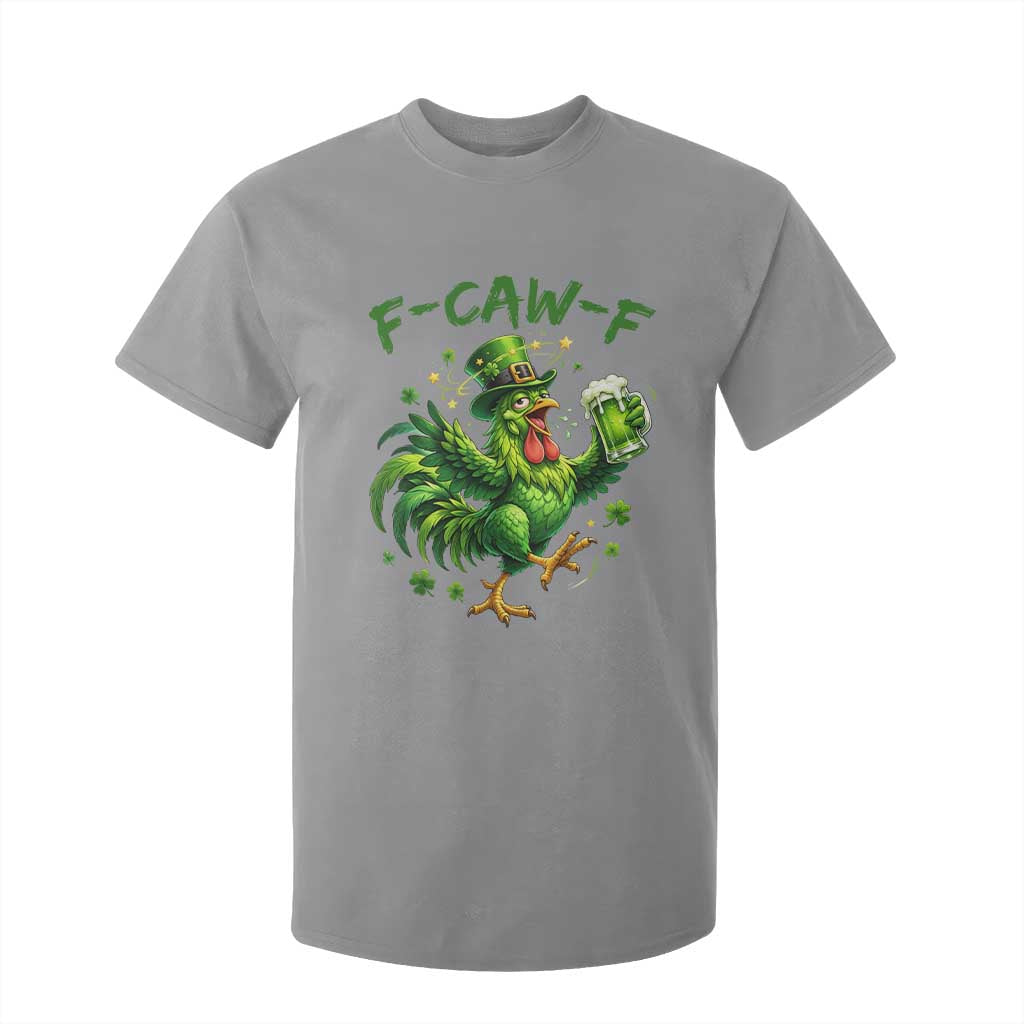 F Caw F Drunk Irish Chicken T Shirt For Kid Funny St Patricks Day Gift TS12 Sport Gray Print Your Wear