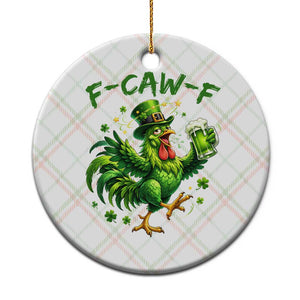 F Caw F Drunk Irish Chicken Ceramic Ornament Funny St Patricks Day Gift TS12 1pc Christmas Plaid Print Your Wear
