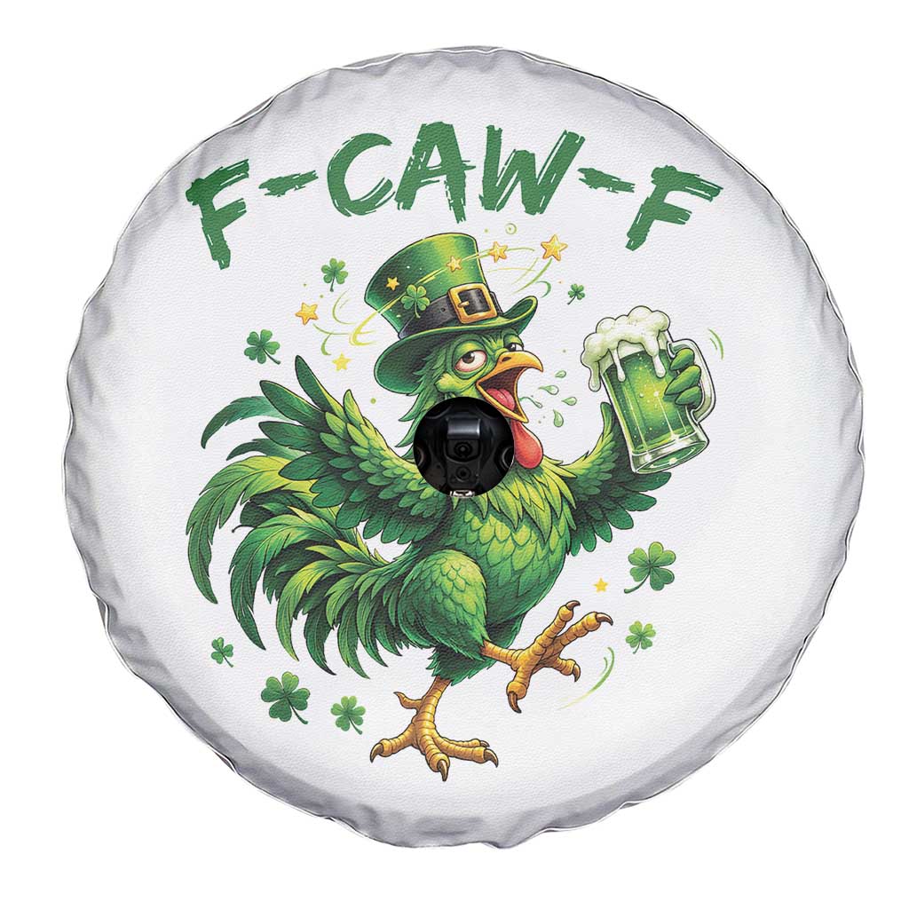 F Caw F Drunk Irish Chicken Spare Tire Cover Funny St Patricks Day Gift TS12 Print Your Wear