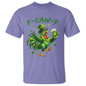 F Caw F Drunk Irish Chicken T Shirt Funny St Patricks Day Gift TS12 Violet Print Your Wear