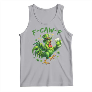 F Caw F Drunk Irish Chicken Tank Top Funny St Patricks Day Gift TS12 Athletic Heather Print Your Wear