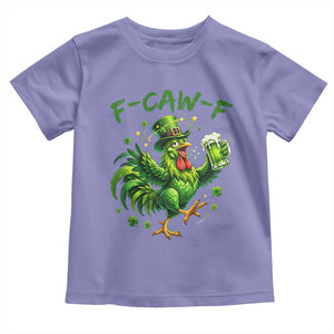 F Caw F Drunk Irish Chicken Toddler T Shirt Funny St Patricks Day Gift TS12 Violet Print Your Wear