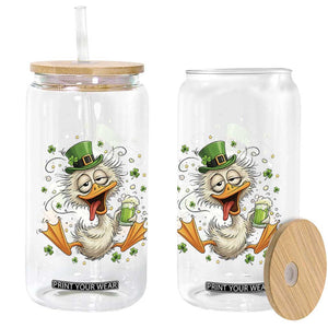 Funny Drunk Irish Duck Glass Can St Patricks Day Gift TS12 Print Your Wear