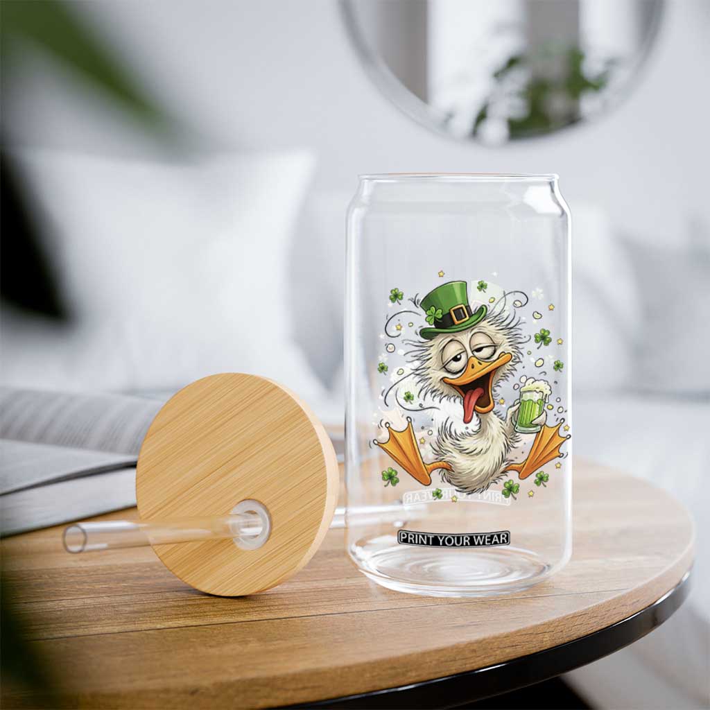 Funny Drunk Irish Duck Glass Can St Patricks Day Gift TS12 Print Your Wear