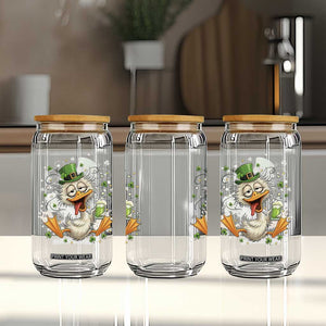 Funny Drunk Irish Duck Glass Can St Patricks Day Gift TS12 Print Your Wear