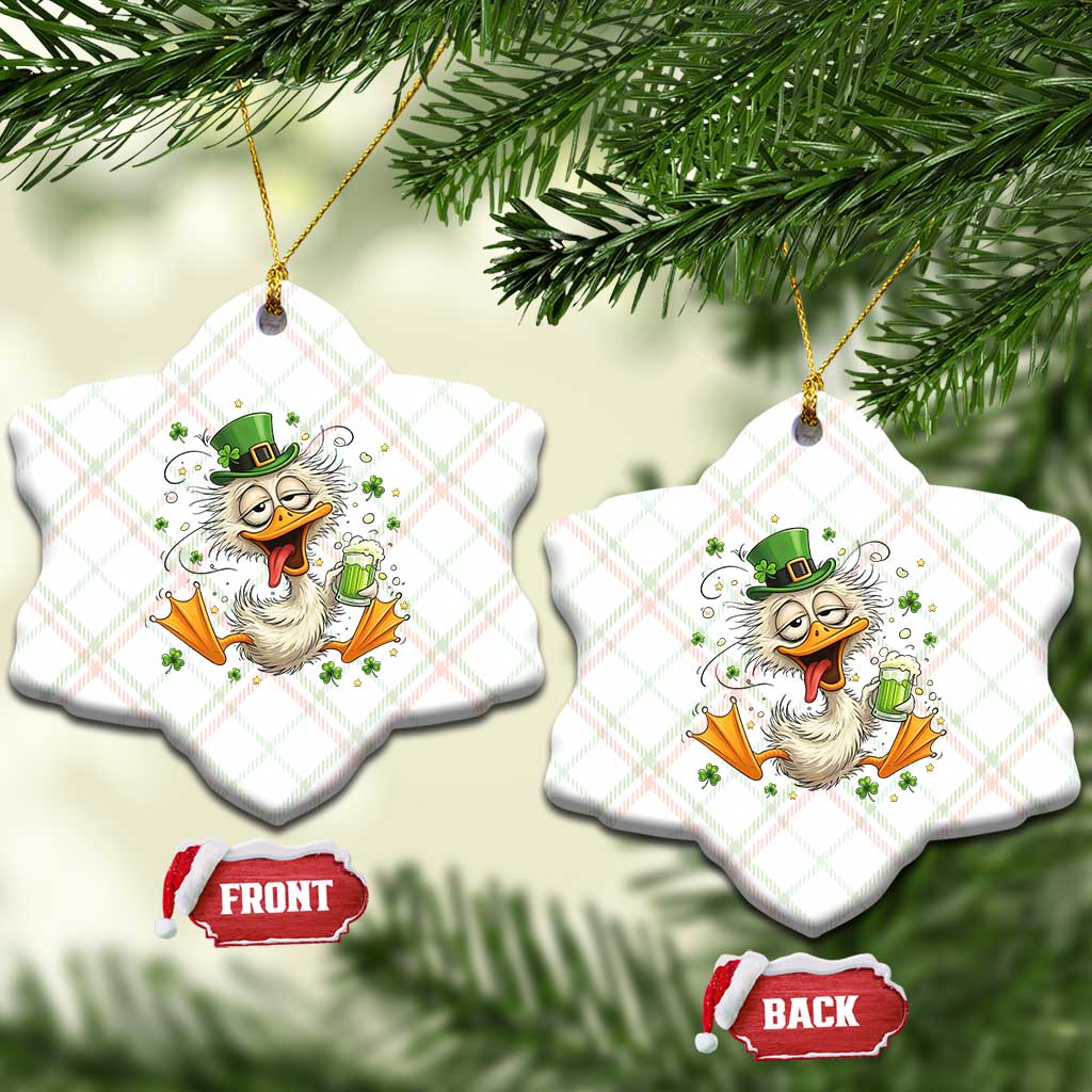 Funny Drunk Irish Duck Ceramic Ornament St Patricks Day Gift TS12 Print Your Wear