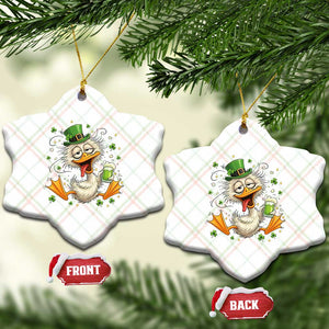 Funny Drunk Irish Duck Ceramic Ornament St Patricks Day Gift TS12 Print Your Wear