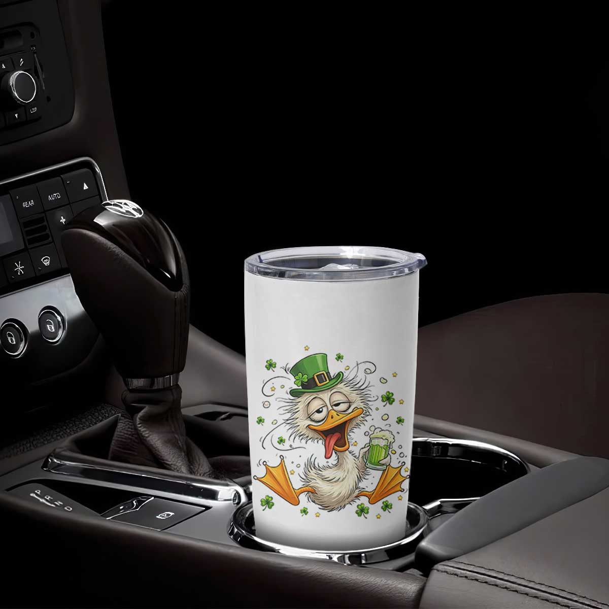 Funny Drunk Irish Duck Tumbler Cup St Patricks Day Gift TS12 Print Your Wear