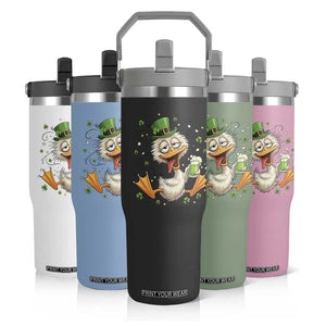 Funny Drunk Irish Duck Flip Straw Tumbler St Patricks Day Gift TS12 Print Your Wear