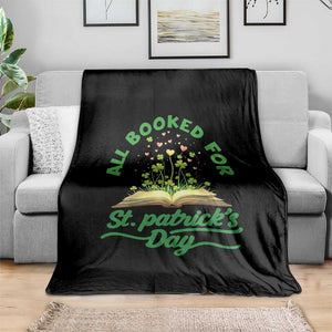 All Booked For St Patricks Day Throw Blanket Irish Reader Gift TS12 Print Your Wear