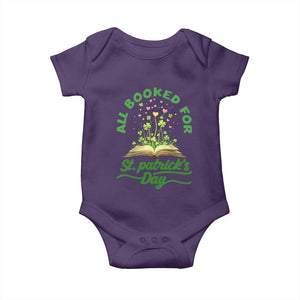 All Booked For St Patricks Day Baby Onesie Irish Reader Gift TS12 Purple Print Your Wear