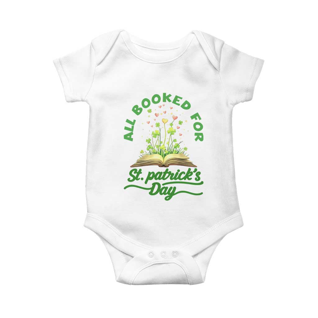 All Booked For St Patricks Day Baby Onesie Irish Reader Gift TS12 White Print Your Wear