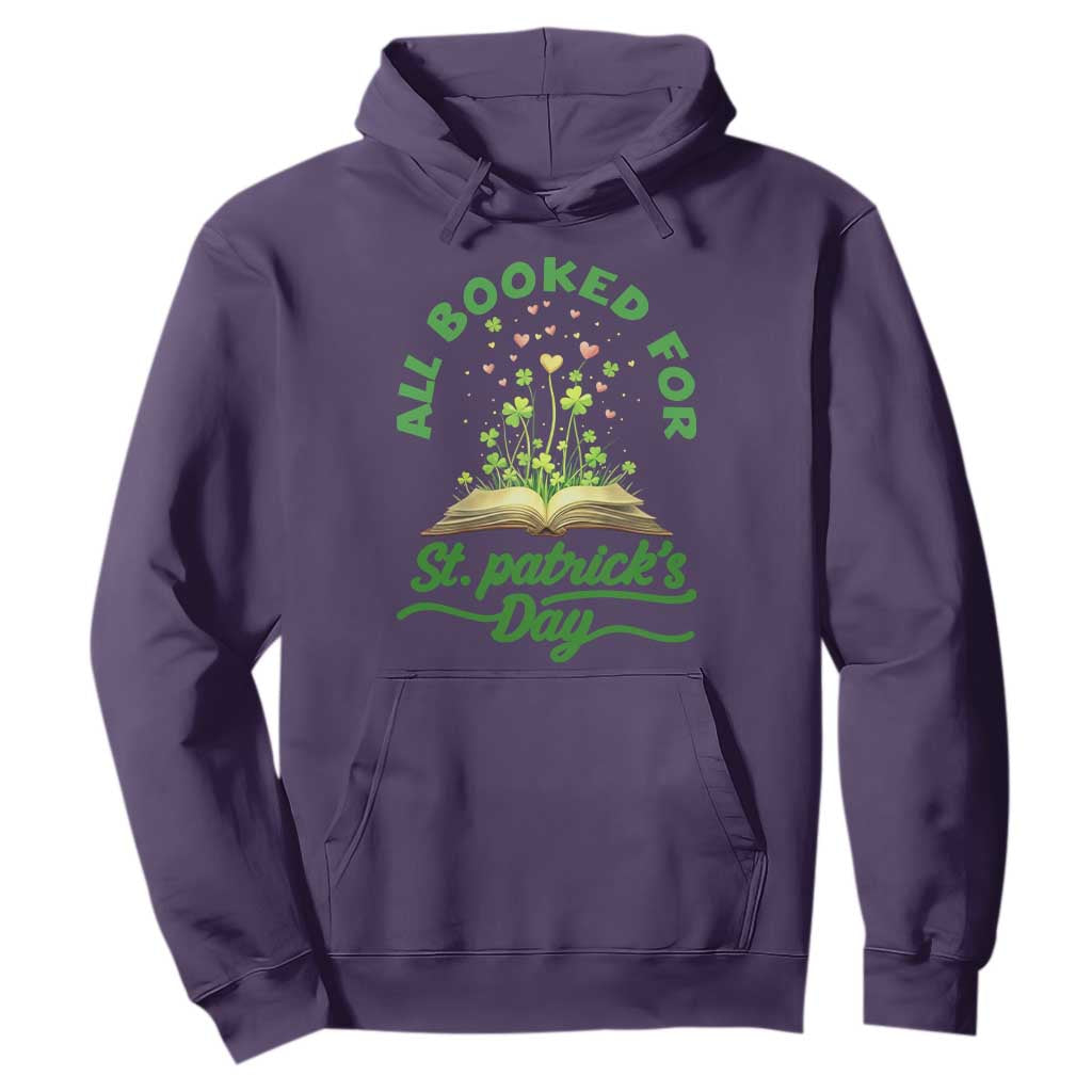 All Booked For St Patricks Day Hoodie Irish Reader Gift TS12 Purple Print Your Wear