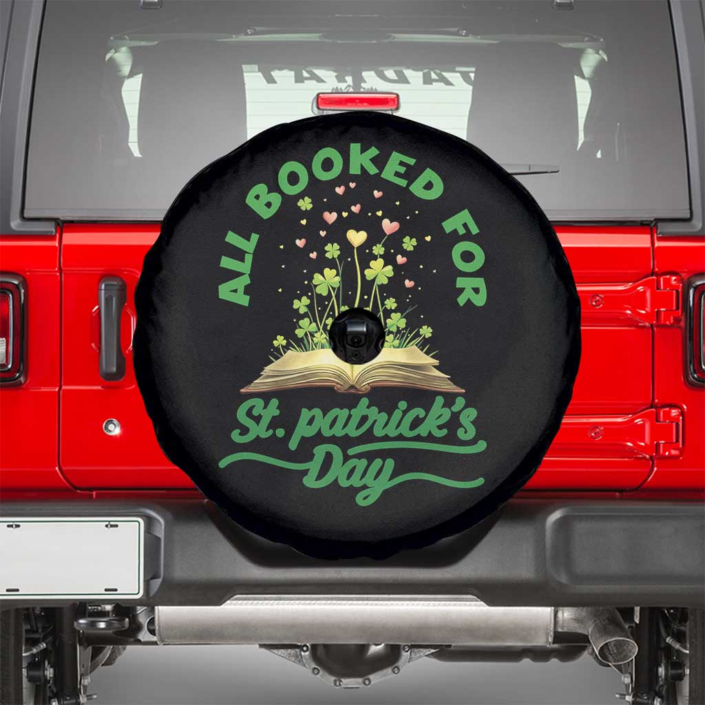 All Booked For St Patricks Day Spare Tire Cover Irish Reader Gift TS12 Black Print Your Wear