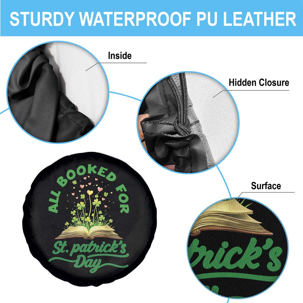 All Booked For St Patricks Day Spare Tire Cover Irish Reader Gift TS12 Print Your Wear