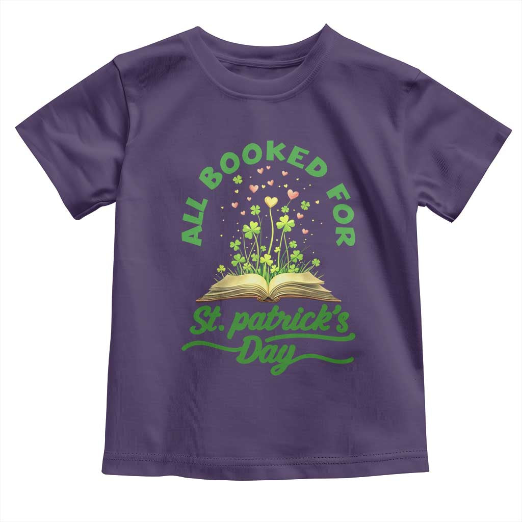 All Booked For St Patricks Day Toddler T Shirt Irish Reader Gift TS12 Purple Print Your Wear