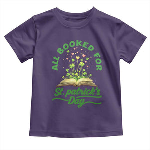 All Booked For St Patricks Day Toddler T Shirt Irish Reader Gift TS12 Purple Print Your Wear