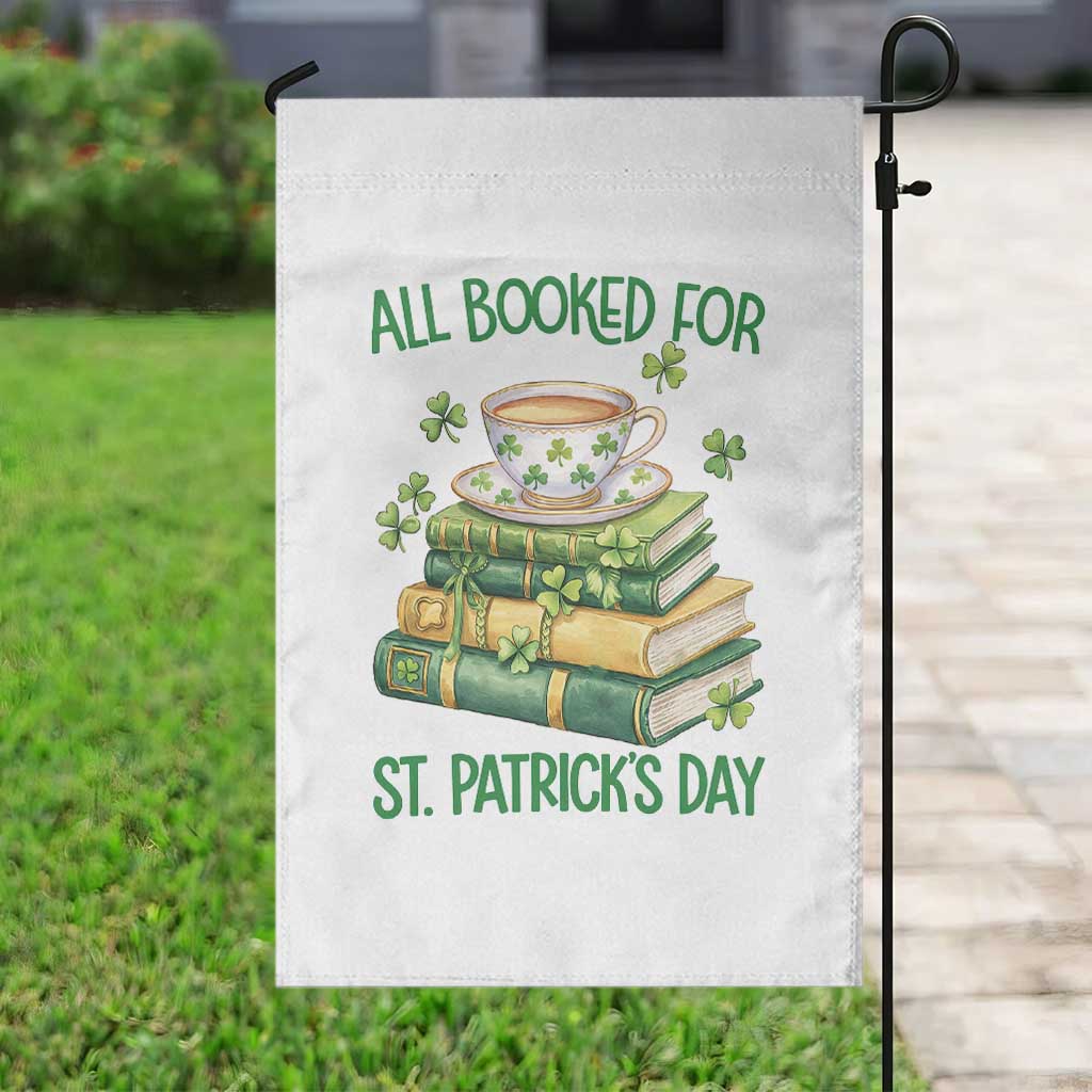 All Booked For St Patricks Day Garden Flag Gift For Book Lovers TS12 Print Your Wear