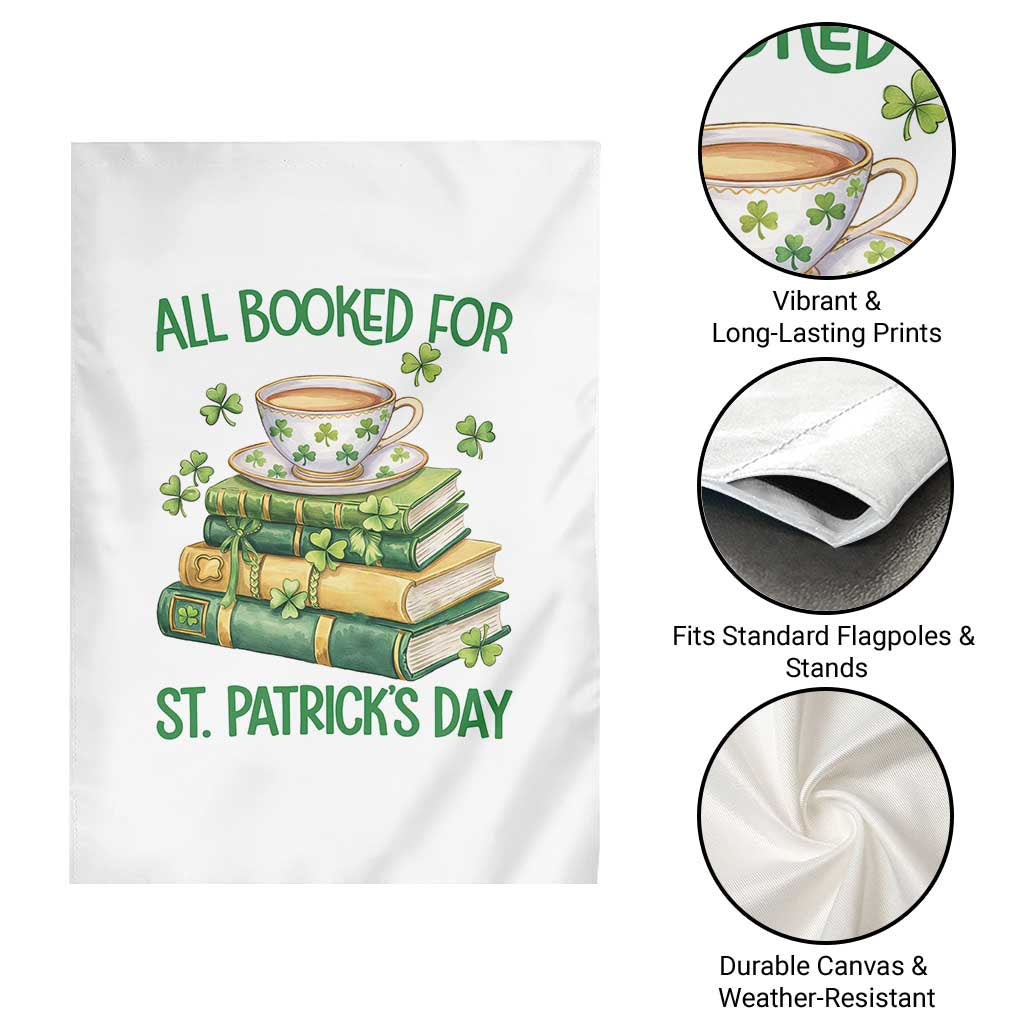 All Booked For St Patricks Day Garden Flag Gift For Book Lovers TS12 Print Your Wear