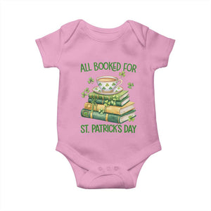 All Booked For St Patricks Day Baby Onesie Gift For Book Lovers TS12 Light Pink Print Your Wear