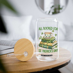 All Booked For St Patricks Day Glass Can Gift For Book Lovers TS12 Print Your Wear