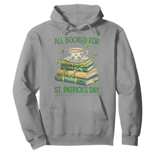 All Booked For St Patricks Day Hoodie Gift For Book Lovers TS12 Sport Gray Print Your Wear