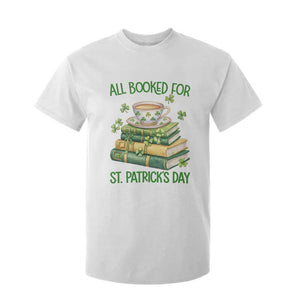 All Booked For St Patricks Day T Shirt For Kid Gift For Book Lovers TS12 White Print Your Wear