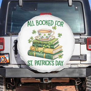 All Booked For St Patricks Day Spare Tire Cover Gift For Book Lovers TS12 No hole White Print Your Wear