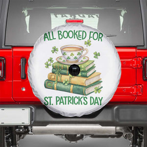 All Booked For St Patricks Day Spare Tire Cover Gift For Book Lovers TS12 White Print Your Wear