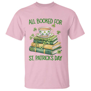 All Booked For St Patricks Day T Shirt Gift For Book Lovers TS12 Light Pink Print Your Wear