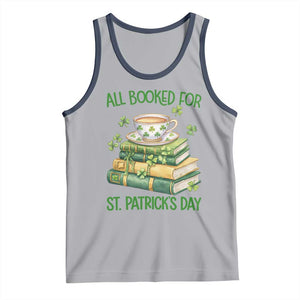 All Booked For St Patricks Day Tank Top Gift For Book Lovers TS12 Athletic Heather Navy Print Your Wear