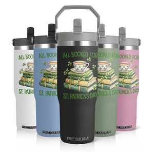All Booked For St Patricks Day Flip Straw Tumbler Gift For Book Lovers TS12 Print Your Wear