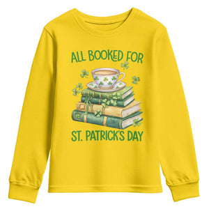 All Booked For St Patricks Day Youth Sweatshirt Gift For Book Lovers TS12 Daisy Print Your Wear
