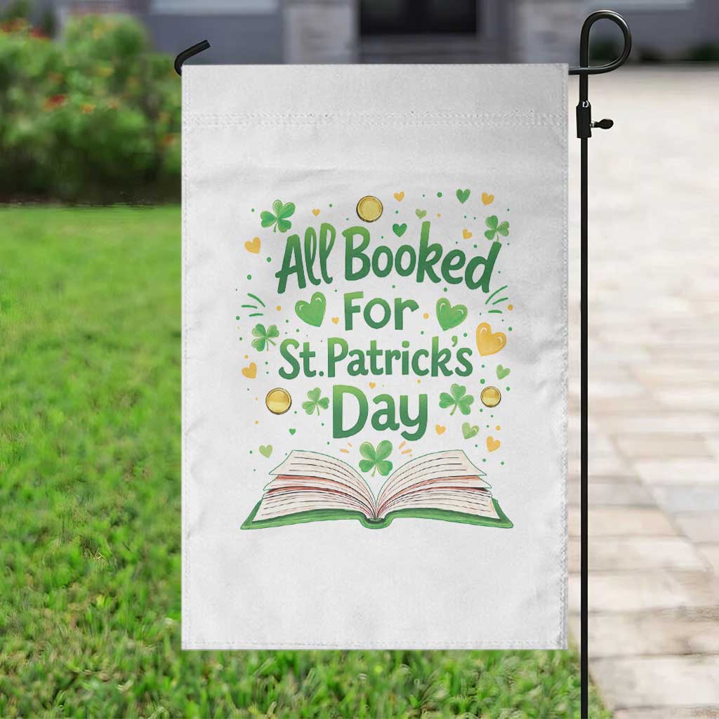 All Booked For St Patricks Day Garden Flag Irish Bookworm Gift TS12 Print Your Wear